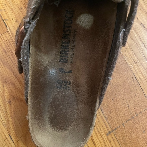 Felted wool Birkenstock clogs, sz 40 - Picture 5 of 6